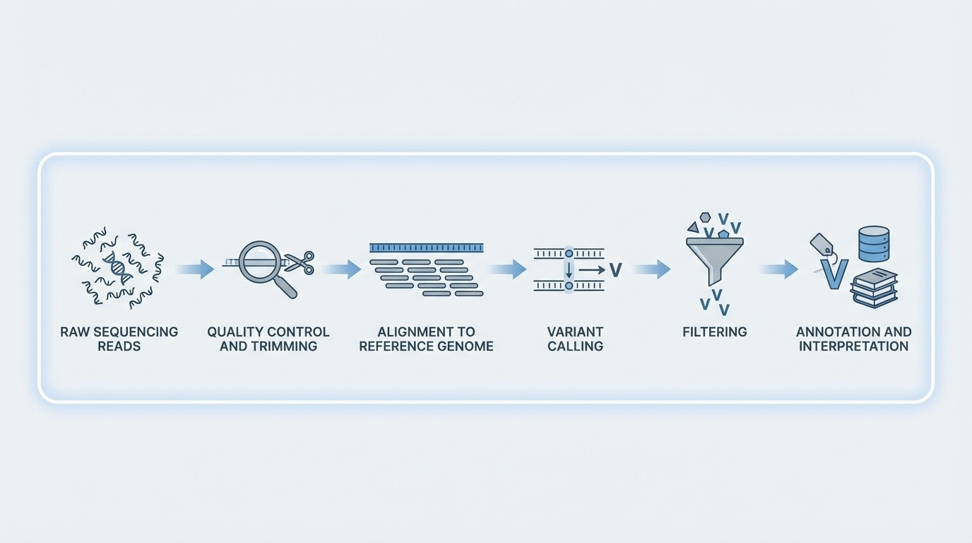 Bioinformatics pipeline: reads to variants